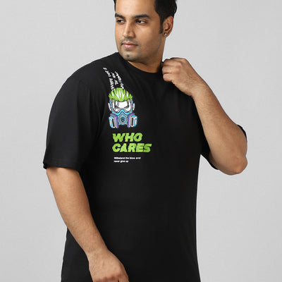 BlackTree Graphic Printed Oversized T-shirt