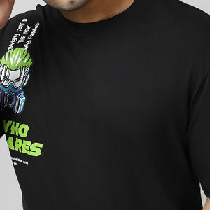 BlackTree Graphic Printed Oversized T-shirt