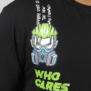 BlackTree Graphic Printed Oversized T-shirt