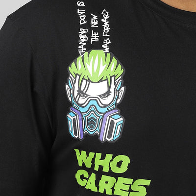 BlackTree Graphic Printed Oversized T-shirt