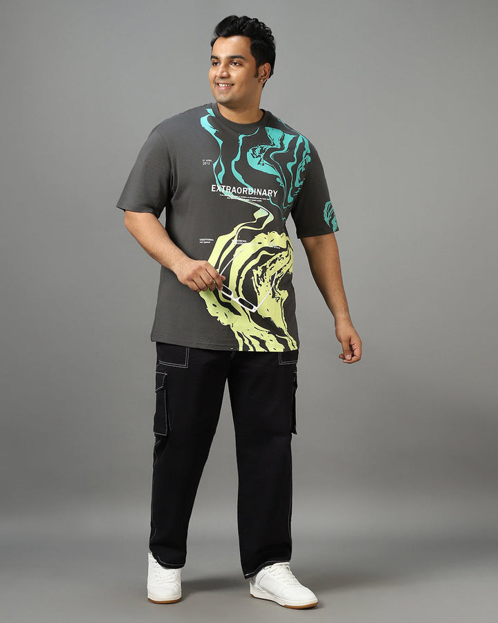 BlackTree Graphic Printed Oversized Plus Size T-shirt