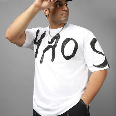 BlackTree Typography Oversized Plus Size T-shirt