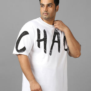 BlackTree Typography Oversized Plus Size T-shirt