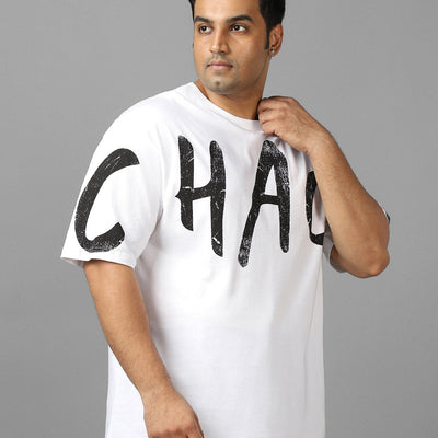 BlackTree Typography Oversized Plus Size T-shirt