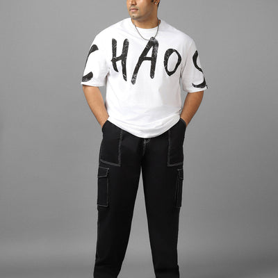 BlackTree Typography Oversized Plus Size T-shirt