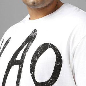 BlackTree Typography Oversized Plus Size T-shirt