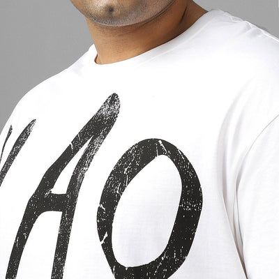 BlackTree Typography Oversized Plus Size T-shirt