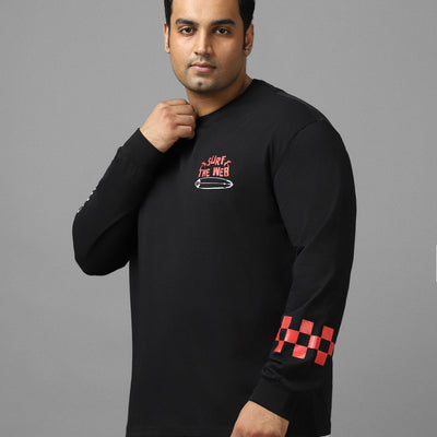 BlackTree Graphic Printed Oversized Plus Size T-shirt