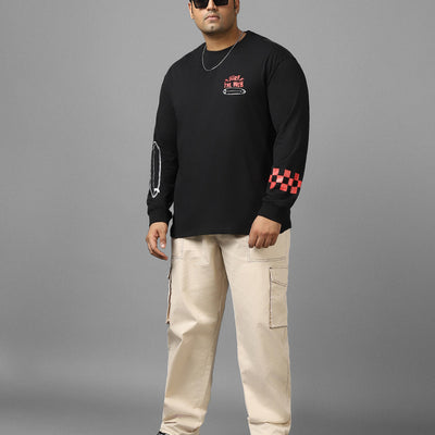 BlackTree Graphic Printed Oversized Plus Size T-shirt