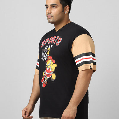 BlackTree Graphic Printed Oversized T-shirt