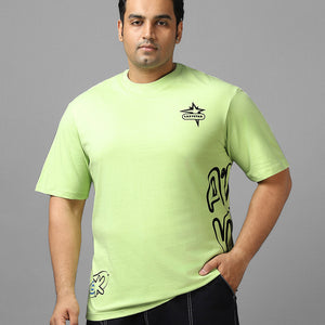 BlackTree Graphic Printed Oversized Plus Size T-shirt