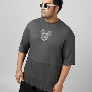 BlackTree Graphic Printed Super Loose Fit Plus Size T-shirt