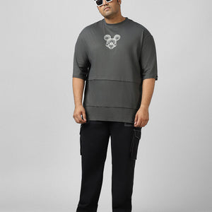 BlackTree Graphic Printed Super Loose Fit Plus Size T-shirt