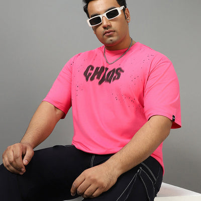 BlackTree Typography Oversized Plus Size T-shirt