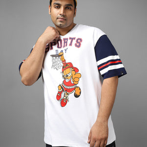 BlackTree Graphic Printed Oversized Plus Size T-shirt