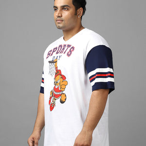 BlackTree Graphic Printed Oversized Plus Size T-shirt