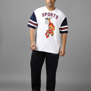 BlackTree Graphic Printed Oversized Plus Size T-shirt