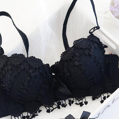 Floral comfort fit convertible double straps bra for sexy women.