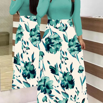 BlackTree Maxi Dress Elegant Print Party Dress Polka Dot Dress  for Women ..