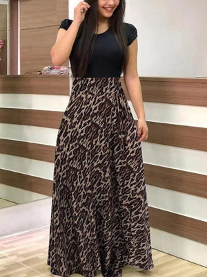 BlackTree Maxi Dress Elegant Print Party Dress Polka Dot Dress  for Women ..