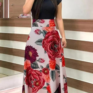 BlackTree Maxi Dress Elegant Print Party Dress Polka Dot Dress  for Women ..