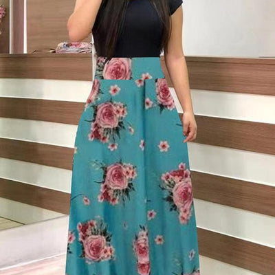 BlackTree Maxi Dress Elegant Print Party Dress Polka Dot Dress  for Women ..