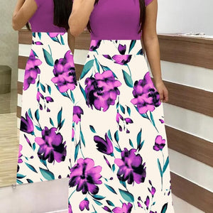 BlackTree Maxi Dress Elegant Print Party Dress Polka Dot Dress  for Women ..