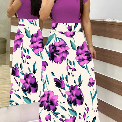 BlackTree Maxi Dress Elegant Print Party Dress Polka Dot Dress  for Women ..