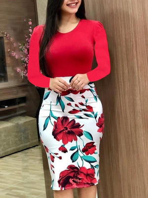 BlackTree Maxi Dress Elegant Print Party Dress Polka Dot Dress  for Women ..