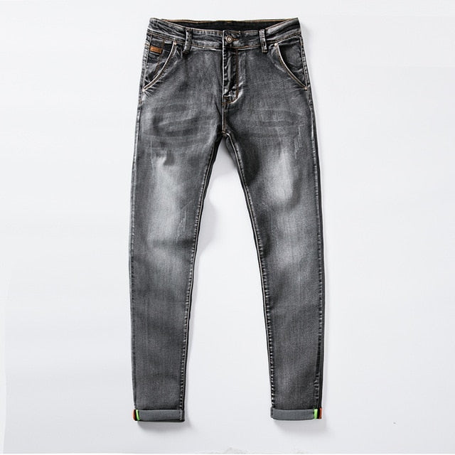 Men's Colored Jeans Stretch Skinny Jeans for Men Casual Slim Fit Denim ..