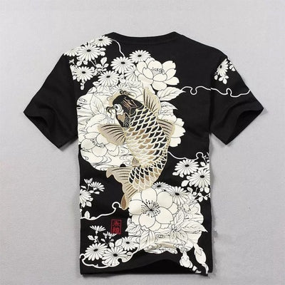 Black Tree Hip Hop Knitted T-shirt.