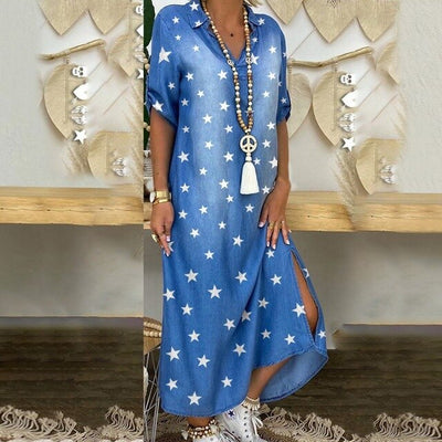 Women Elegant Casual Long Sleeve Maxi Dress ..