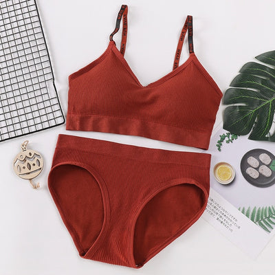 BlackTree Sexy Women Bra Panties Crop Top Set..