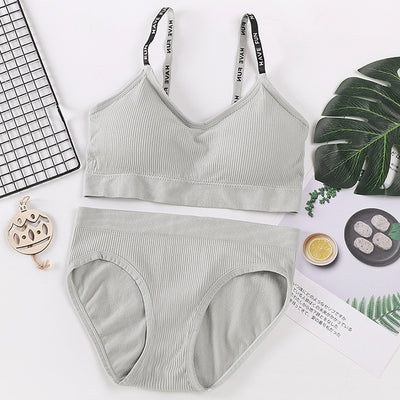 BlackTree Sexy Women Bra Panties Crop Top Set..