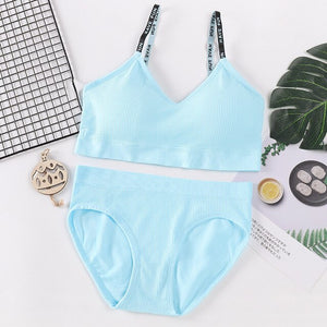 BlackTree Sexy Women Bra Panties Crop Top Set..