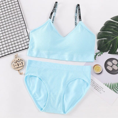 BlackTree Sexy Women Bra Panties Crop Top Set..