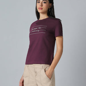 BlackTree Purple Printed Dresses