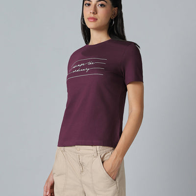 BlackTree Purple Printed Dresses