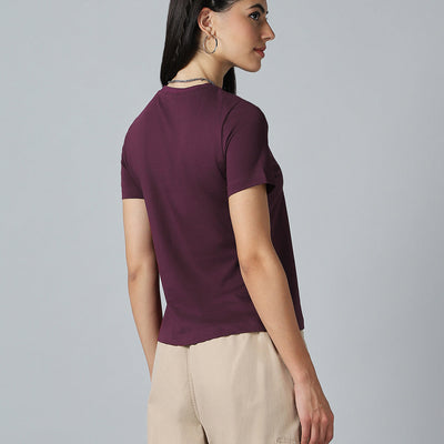 BlackTree Purple Printed Dresses