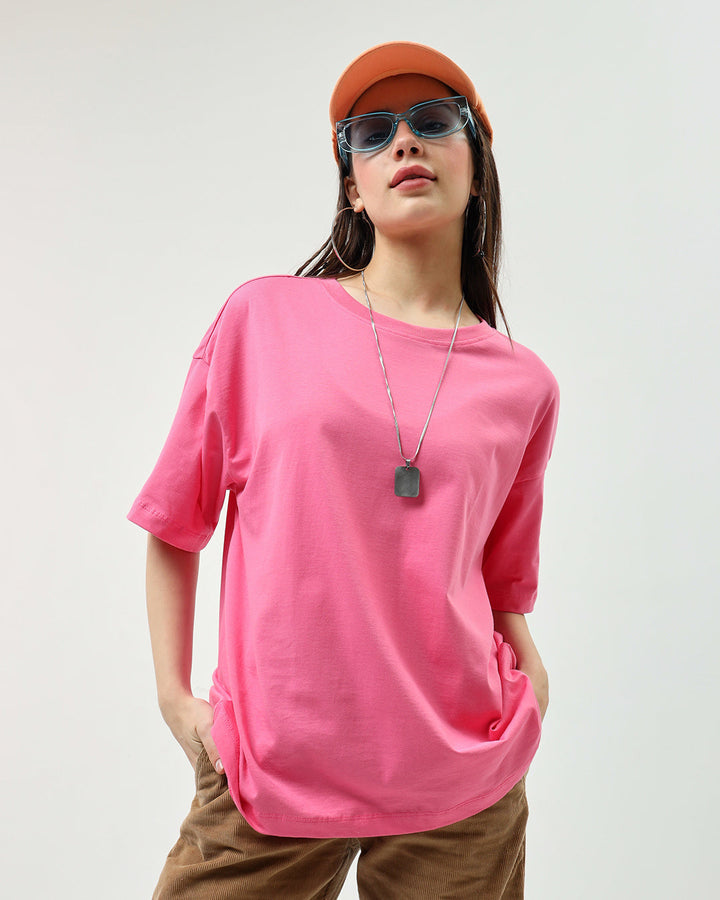 BlackTree Pink Oversized Dresses