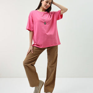 BlackTree Pink Oversized Dresses