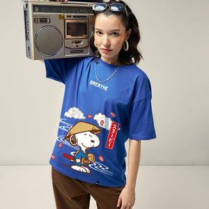 BlackTree Graphic Printed Oversized dresses