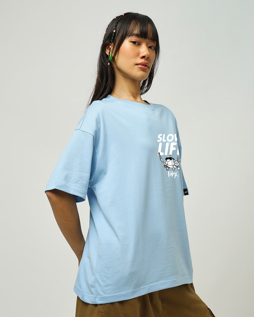 BlackTree Graphic Printed Oversized dresses