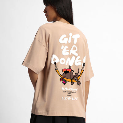 BlackTree Graphic Printed Oversized dresses