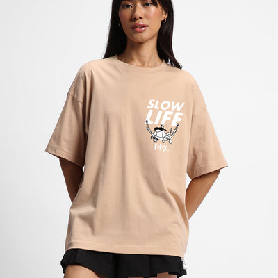 BlackTree Graphic Printed Oversized dresses