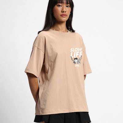 BlackTree Graphic Printed Oversized dresses