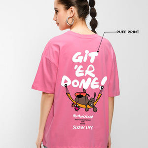 BlackTree Graphic Printed Oversized Dresses