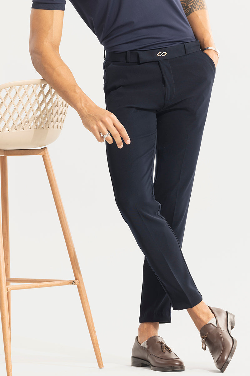 SNITCH Tuxedo Attire Navy Trouser - view 3