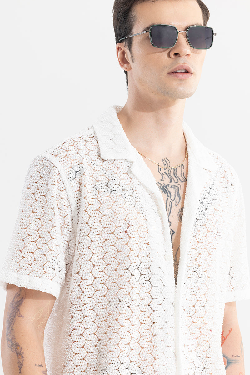SNITCH Crawler White Hakoba Shirt - view 4