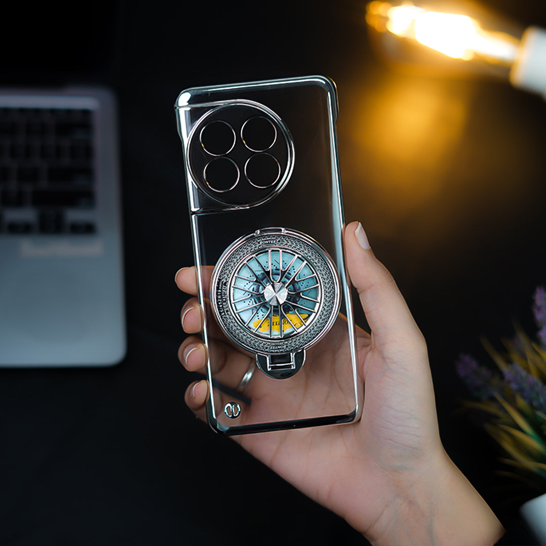 Million Cases OnePlus 11R Crystal Clear Borderless Swivel Stand Case - view 7